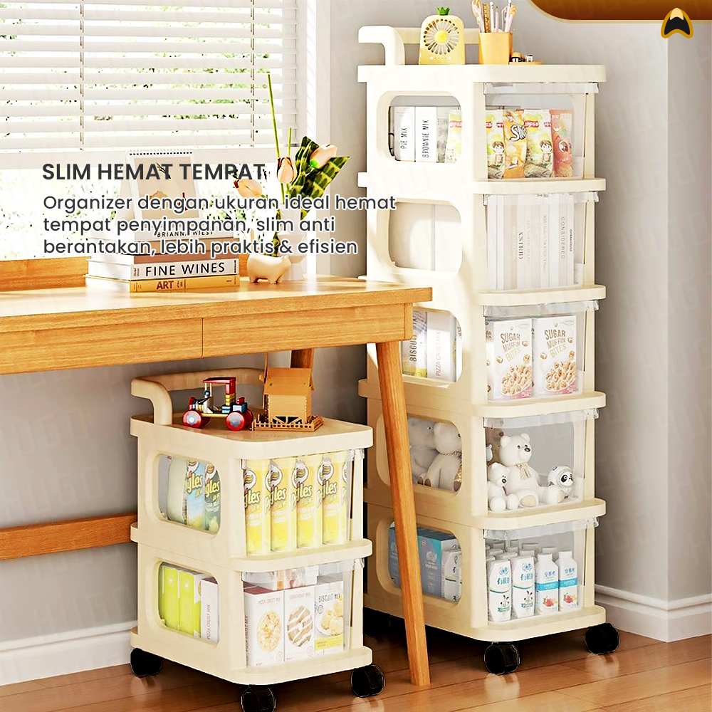 Jual Hugo Houseware Laci Plastik Susun 5 Tingkat Tempat Penyimpanan ...