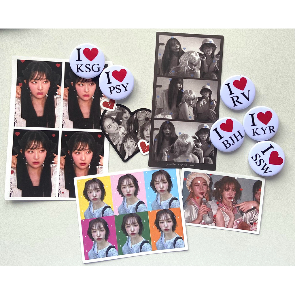 Jual red velvet stickers pin custom irene wendy seulgi joy yeri ...