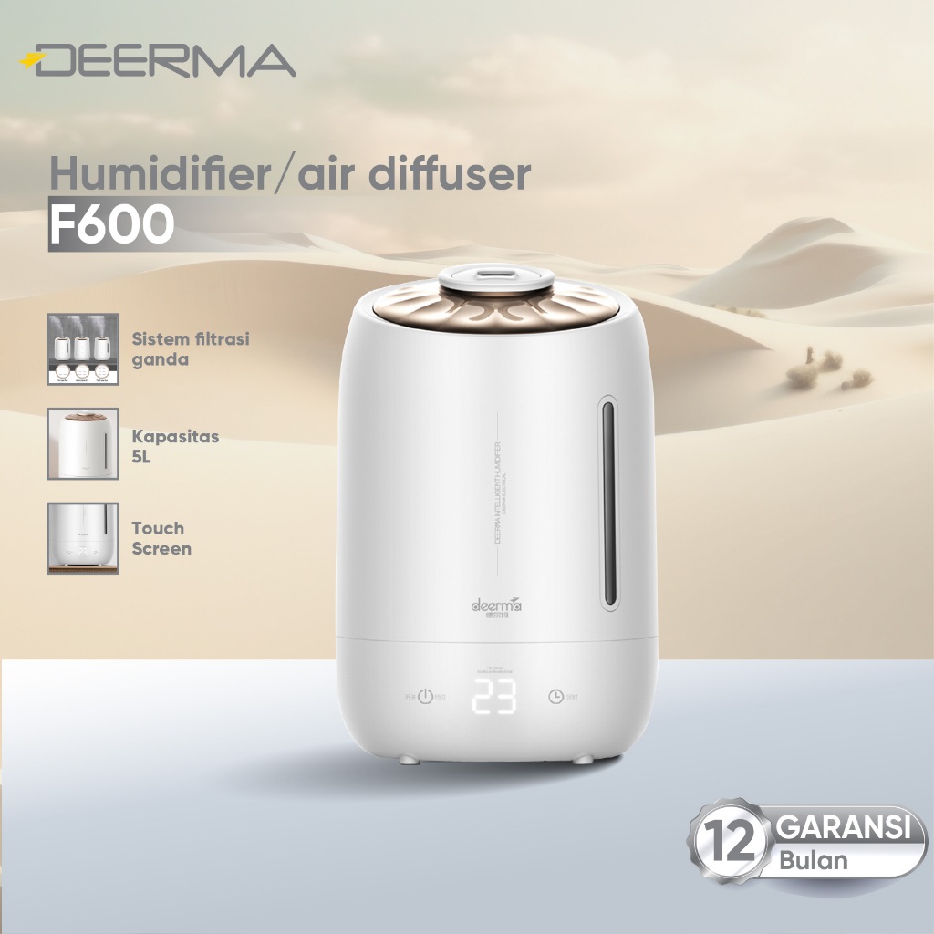 Jual Deerma F600 5L Humidifier Timing With Intelligent Touch Screen Air ...