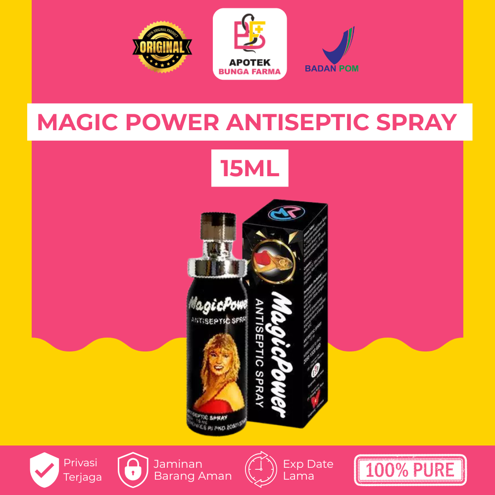 Jual MAGIC POWER ANTISEPTIC SPRAY 15ML - Antiseptic Spray - Spray Kulit ...