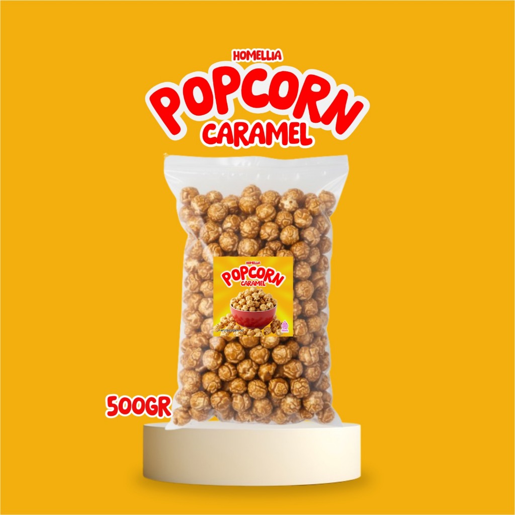 Jual HOMELLIA Premium POPCorn Rasa Caramel 500gr | Shopee Indonesia