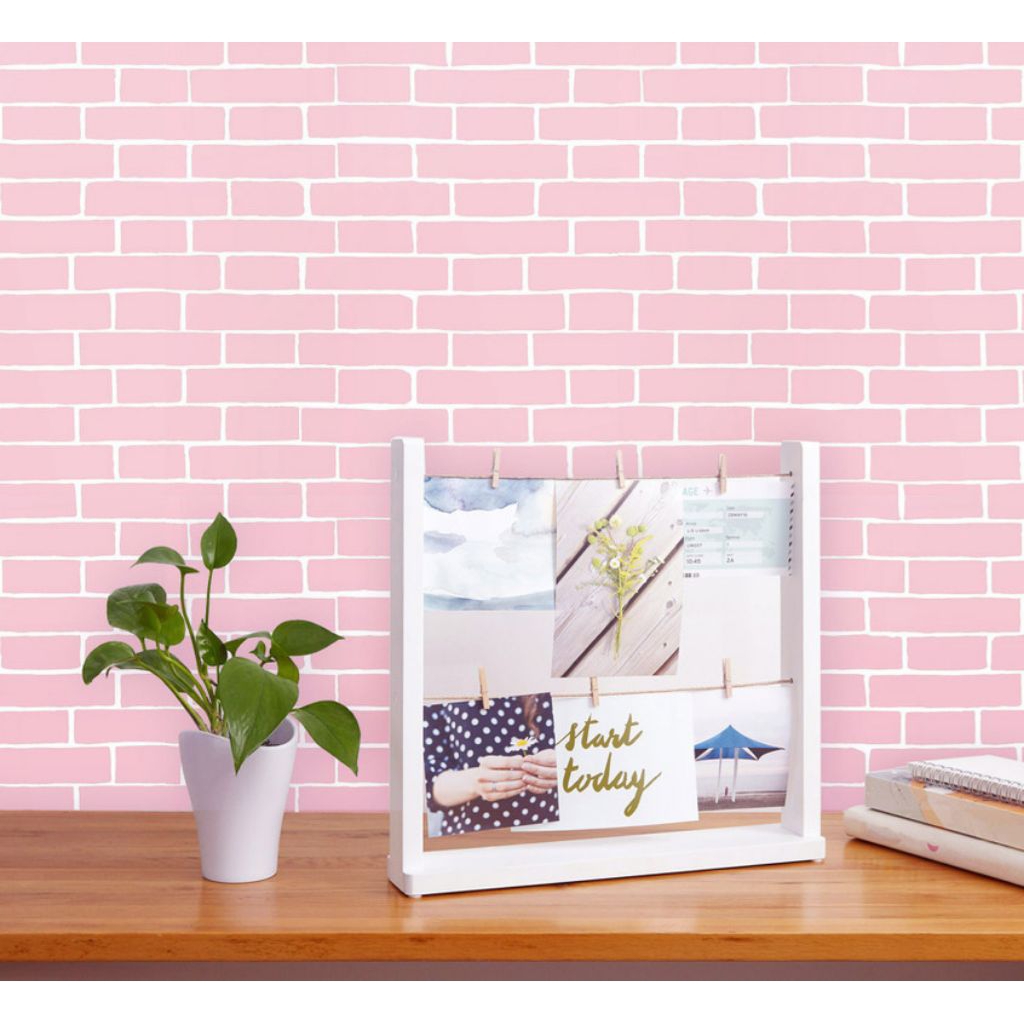 Jual Wallpaper Sticker Bata Pink 8 meter x 45 cm | Shopee Indonesia