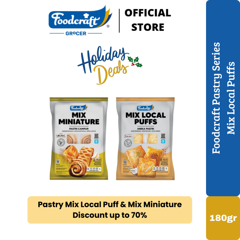 Jual Disc Up to 70% (EXP 16JAN2026) Foodcraft Pastry Instant Mix Local ...