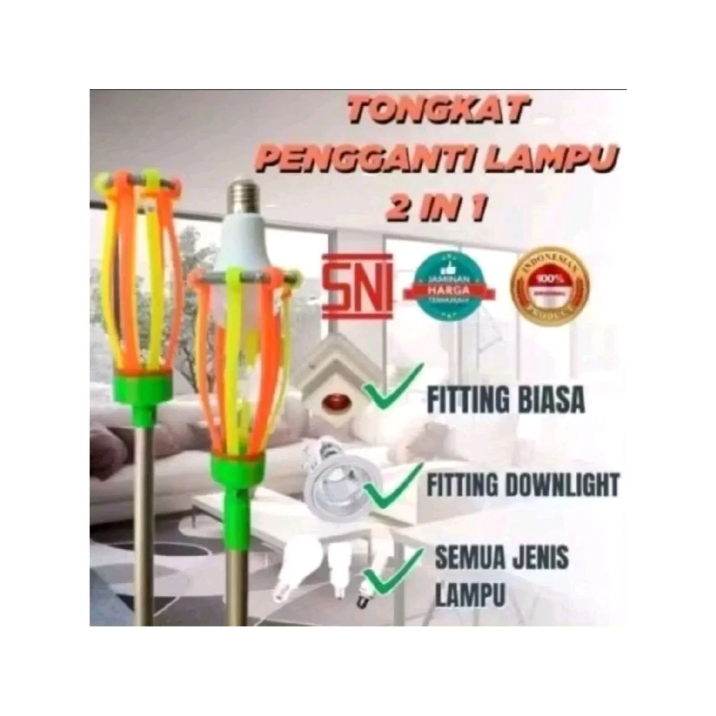 Gambar 4 Tongkat Pengganti Lampu 2 Meter 8 Jari Adjustable Anti Ribet