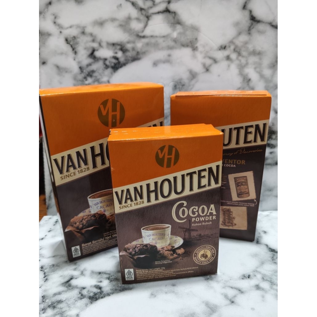 Jual VAN HOUTEN COCOA POWDER 165GRAM / COKLAT BUBUK VAN HOUTEN 80GRAM ...