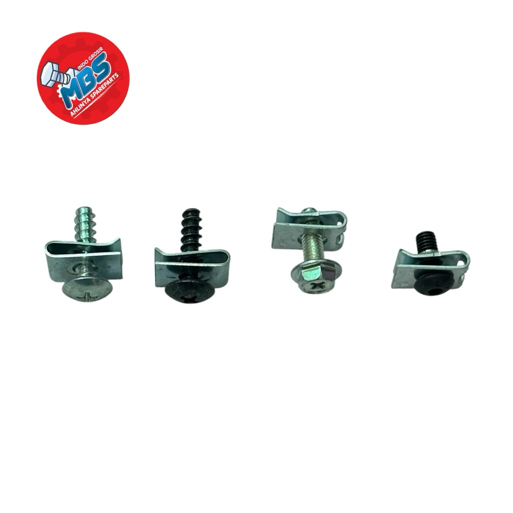 Jual Baaut clips klip body motor drat kasar halus m5 original kuncil L ...