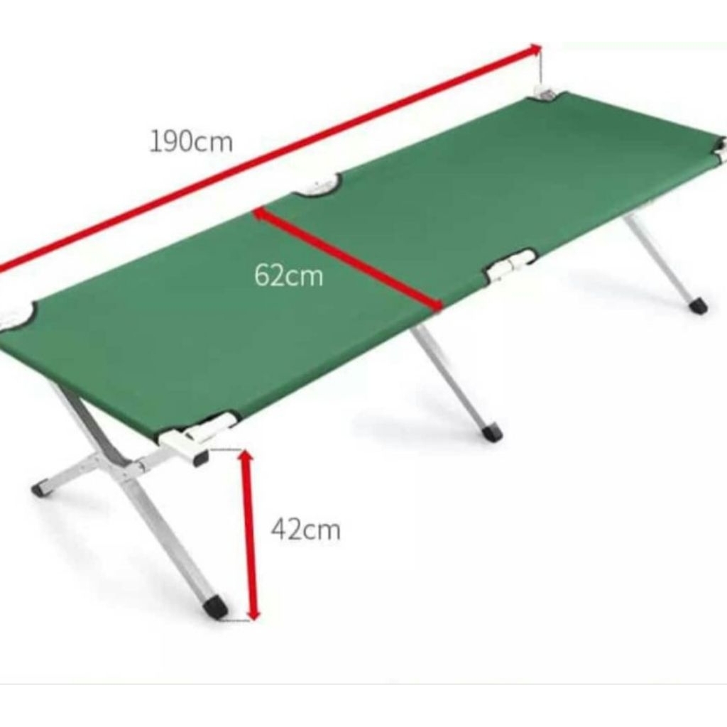 Jual velbed alminium tempat tidur lipat outdoor camping velbed TNI ...