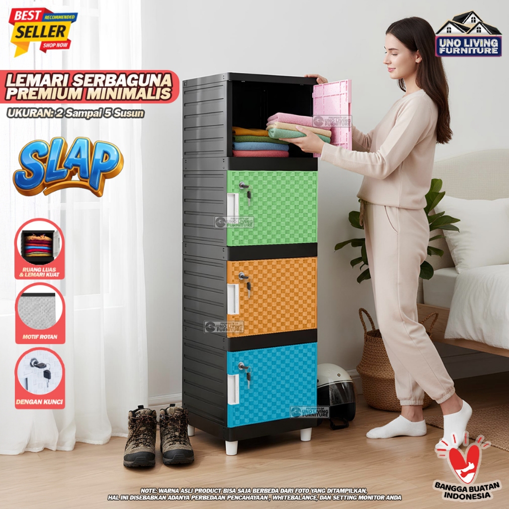Jual Lemari Kunci Kingdom Slap Lemari Pakaian Minimalis Serbaguna
