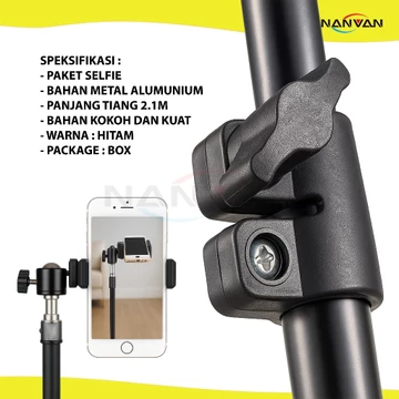 NANVAN Tripod Holder HP Kamera Tinggi 2.1M – Stand Live Streaming Rekam Video Foto