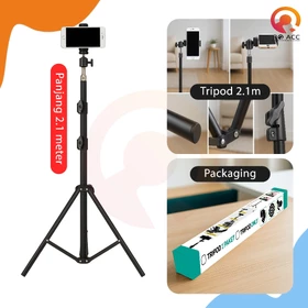 Nanvan Tripod Tripot 2.1M Phone Stand Holder Hp Action Camera