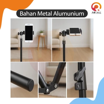Nanvan Tripod Tripot 2.1M Phone Stand Holder Hp Action Camera