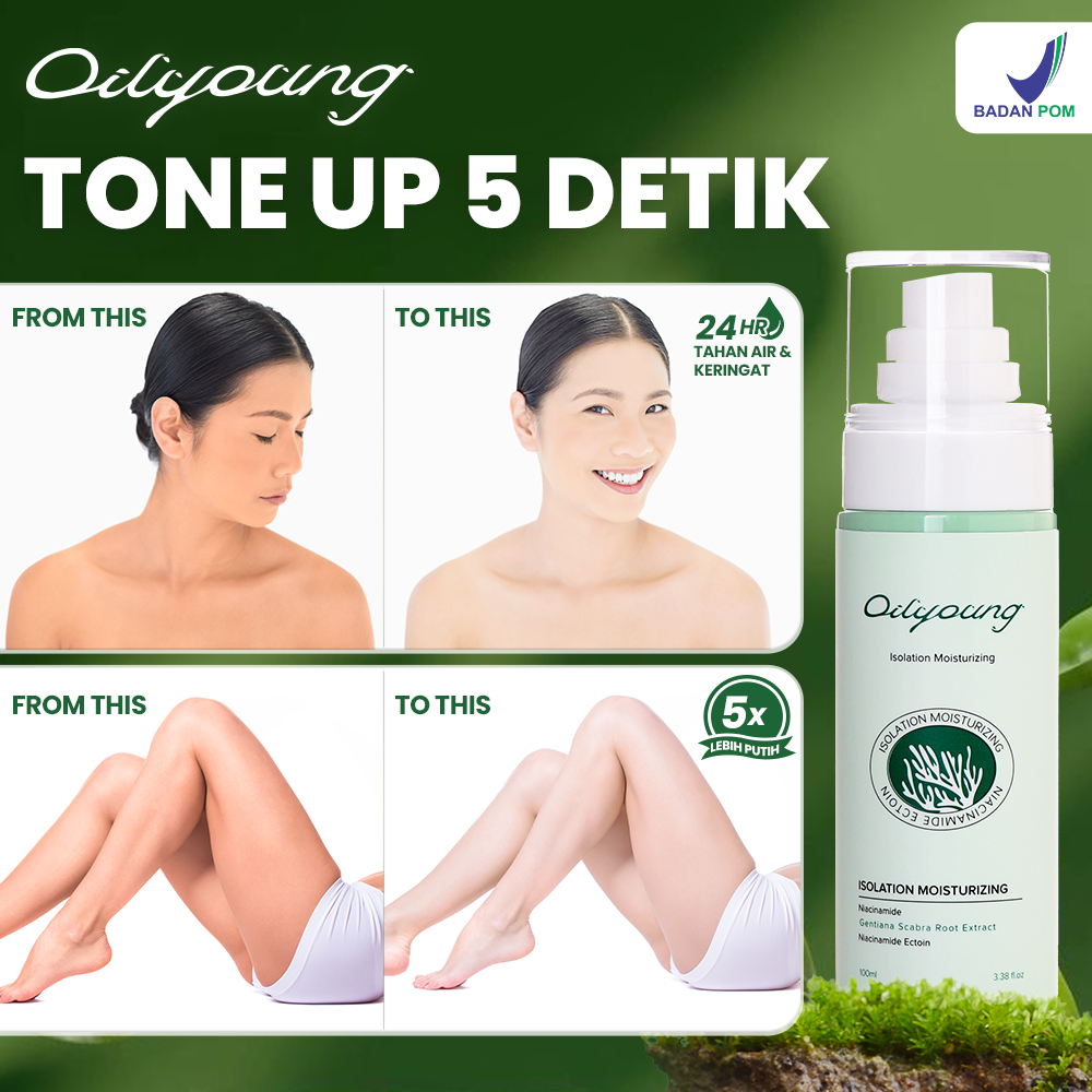 Jual OILYOUNG Pemutih Badan Instan Body Lotion Whitening Brightening ...