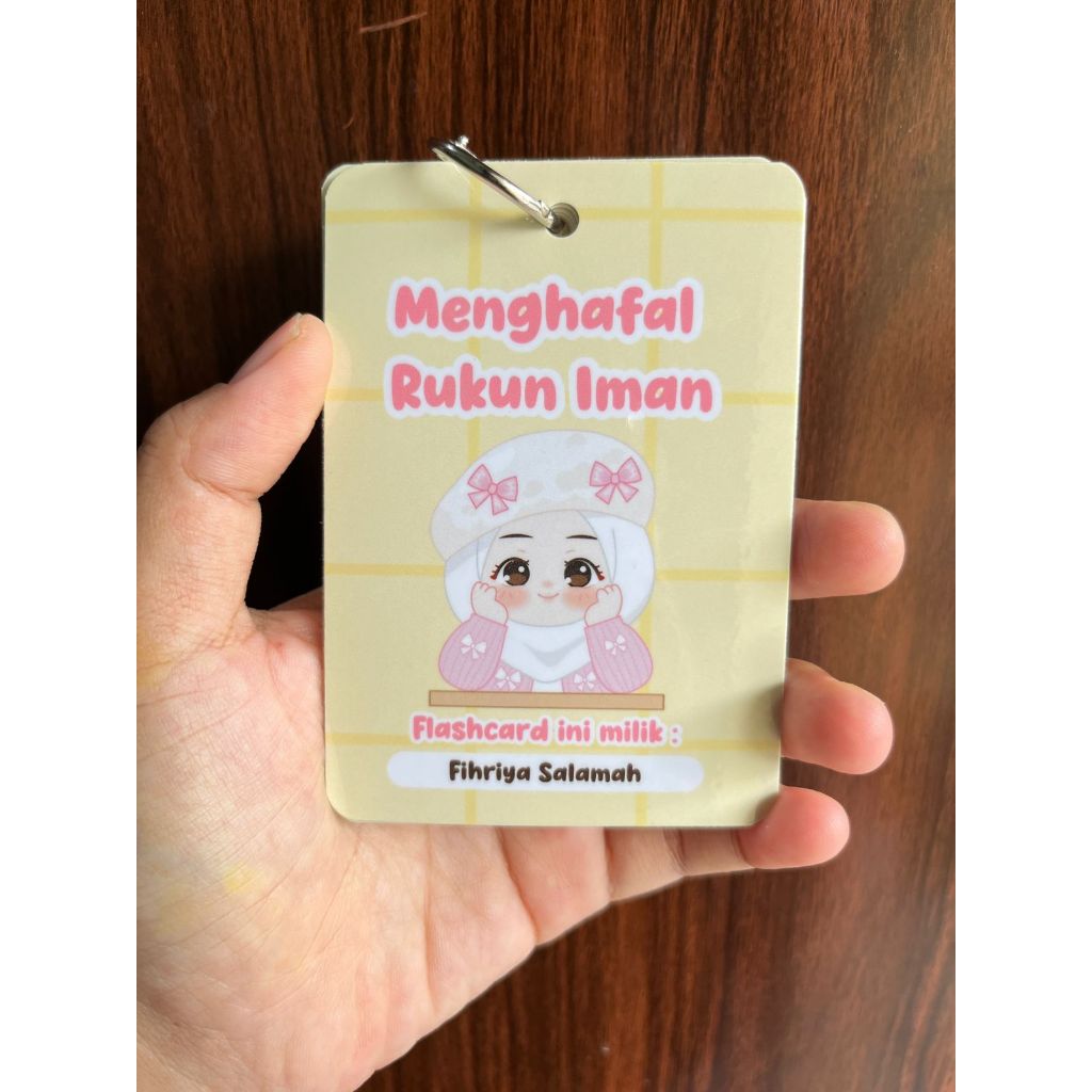 Jual Flashcard Menghafal Rukun Iman Cocok Untuk Anak PAUD TK SD ...