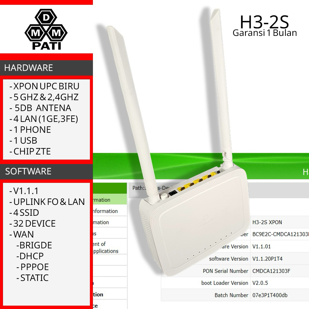 Jual H32S M32X Xpon router fiber optik | Shopee Indonesia