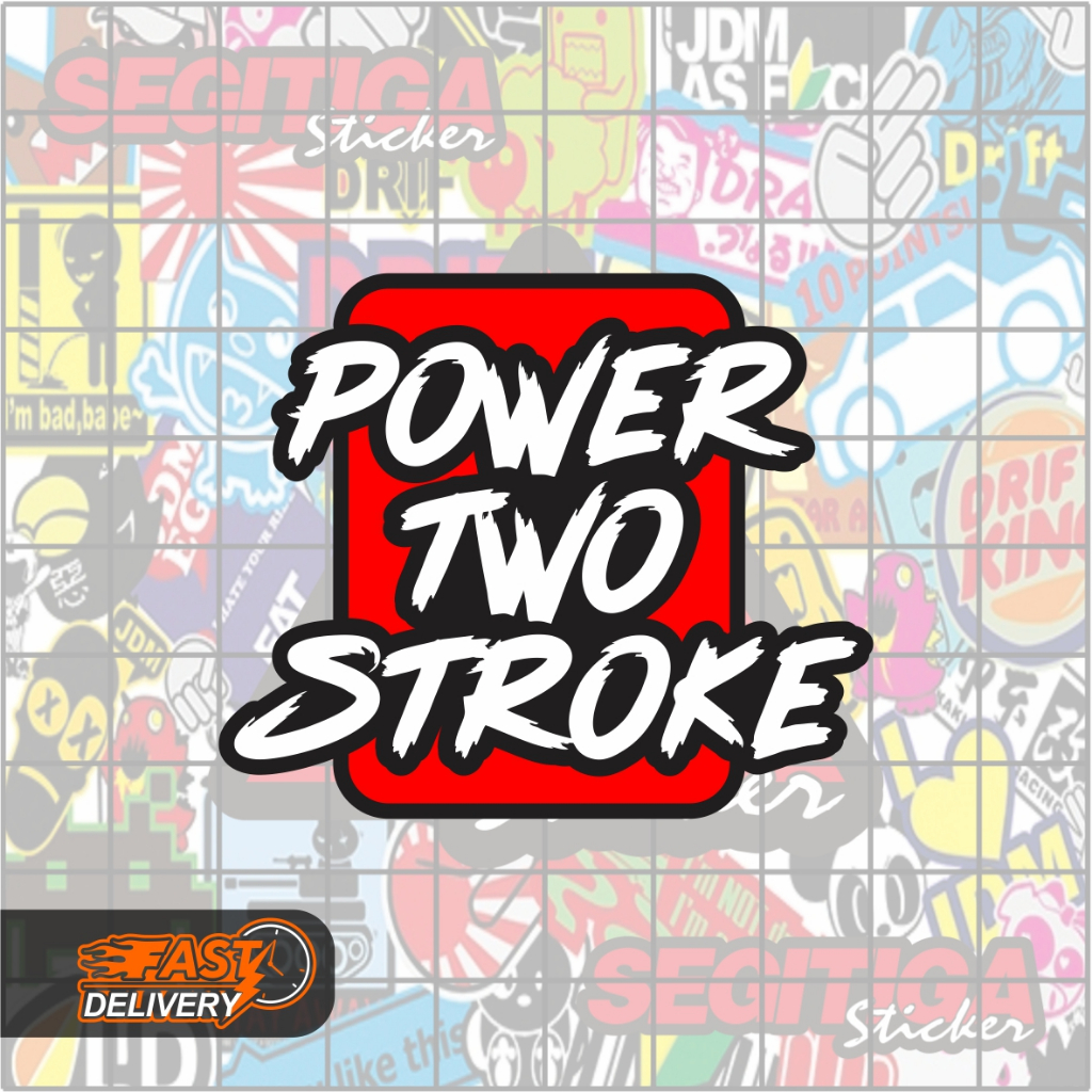Jual Sticker Power Two Stroke Ukuran 6 x 5 Cm | Shopee Indonesia