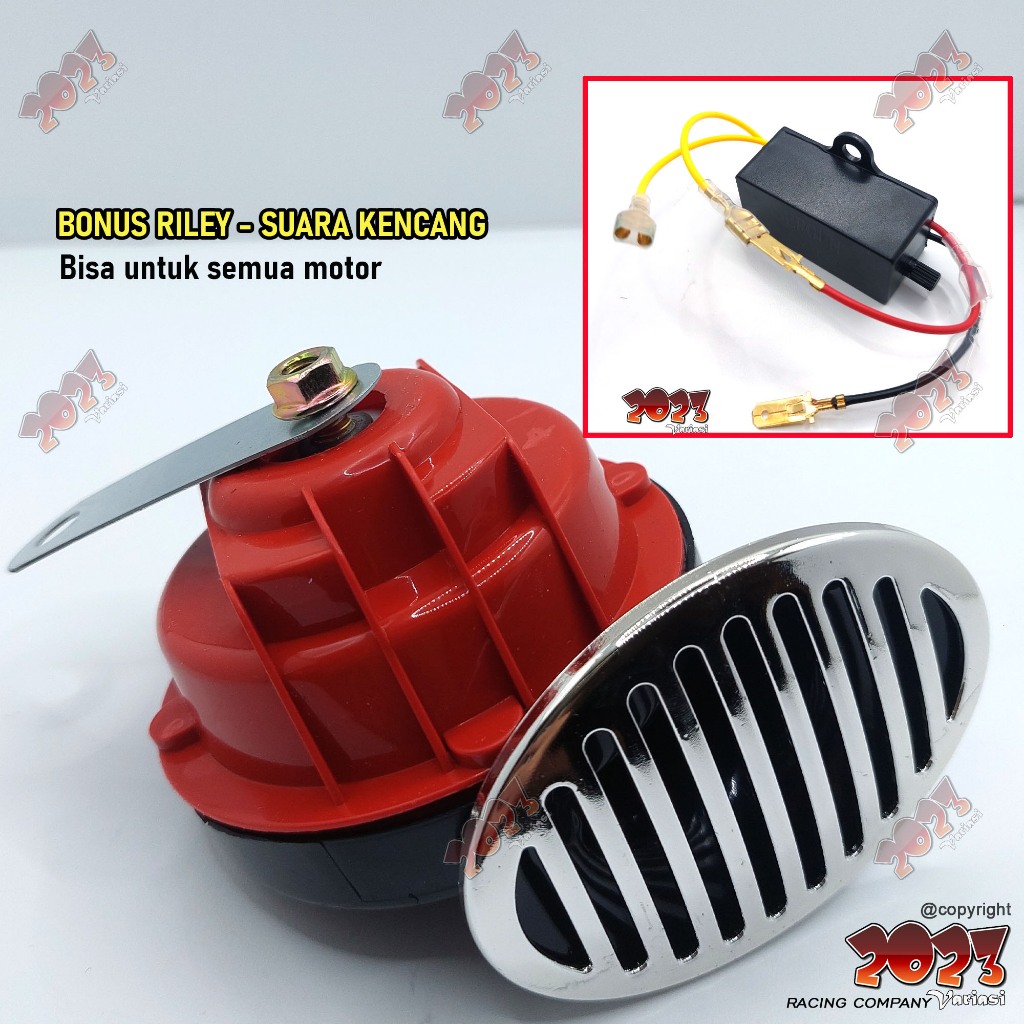 Jual klakson keong + modul riley suara putus-putus bisa semua motor ...