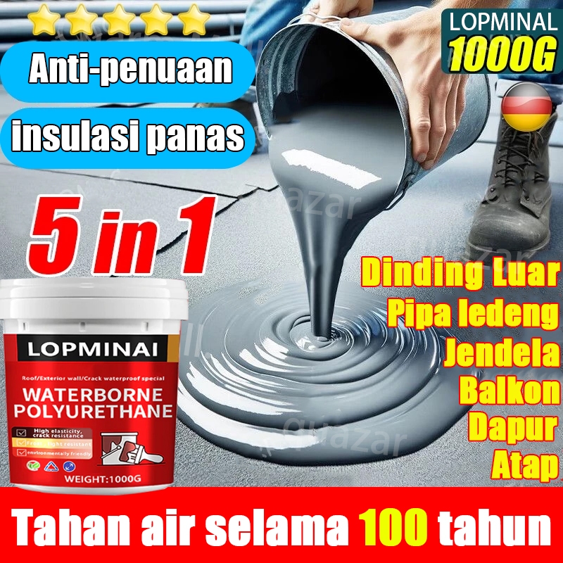 lem anti bocor dan rembes 1kg pelapis anti bocor cat anti bocor waterproof Perekat Atap Rumah untuk genteng /Jendela /kolam renang pelapis anti bocor atap rumah