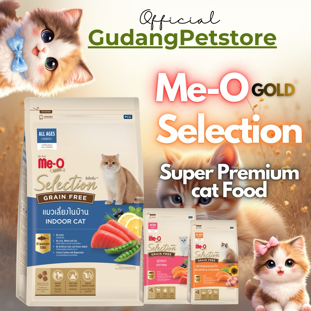 Jual MEO GOLD SELECTION GRAIN FREE Makanan Kucing Super Premium ...
