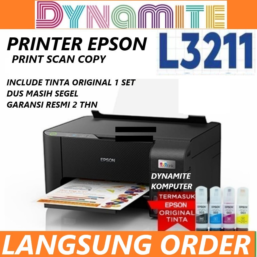 Jual Printer Epson L3211 EcoTank All in One GARANSI RESMI TINTA ...