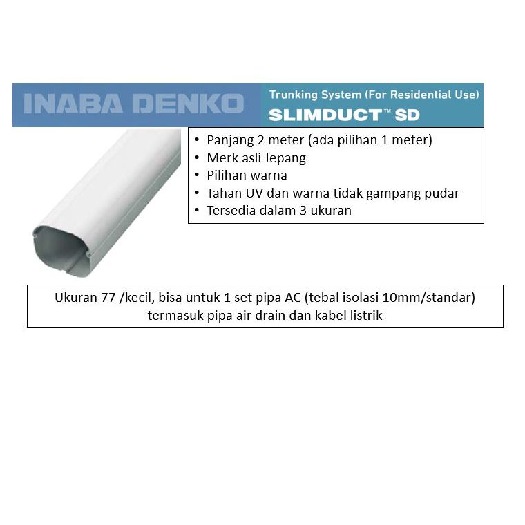 Jual INABA DENKO SLIMDUCT NSD 77-I pelindung pipa AC conduit AC outdoor ...