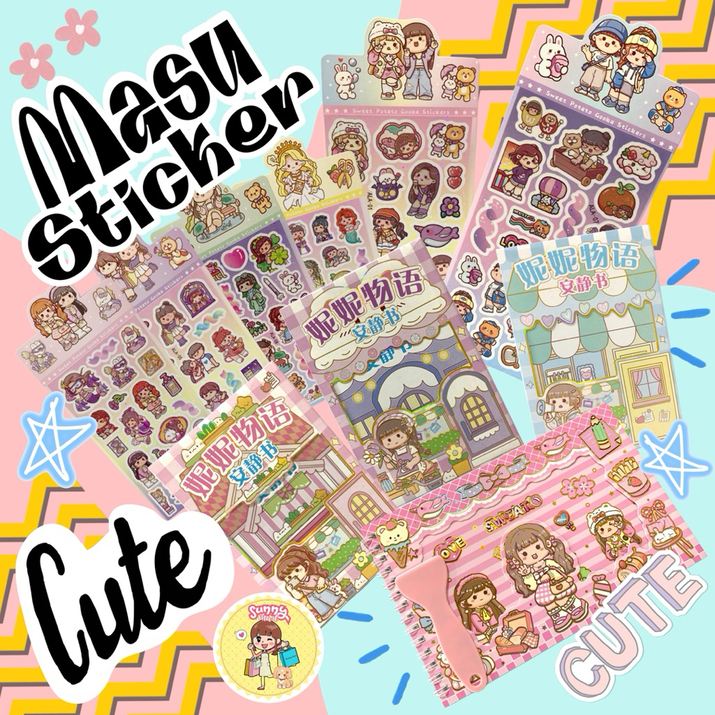 Jual Stiker Masu Momo Waterproof Sticker Aesthetic Jurnal Scrapbook ...