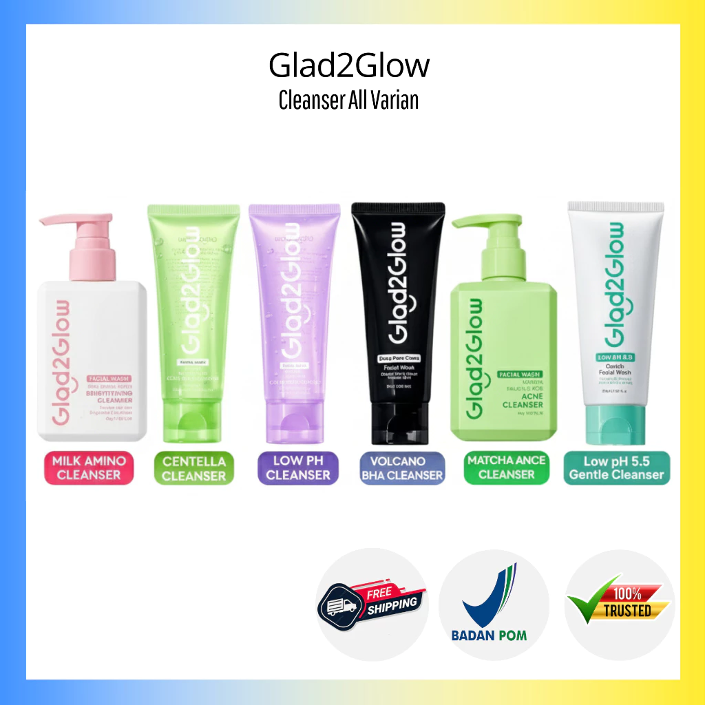 Glad2Glow Acne Cleanser Blueberry Ceramide 70ml