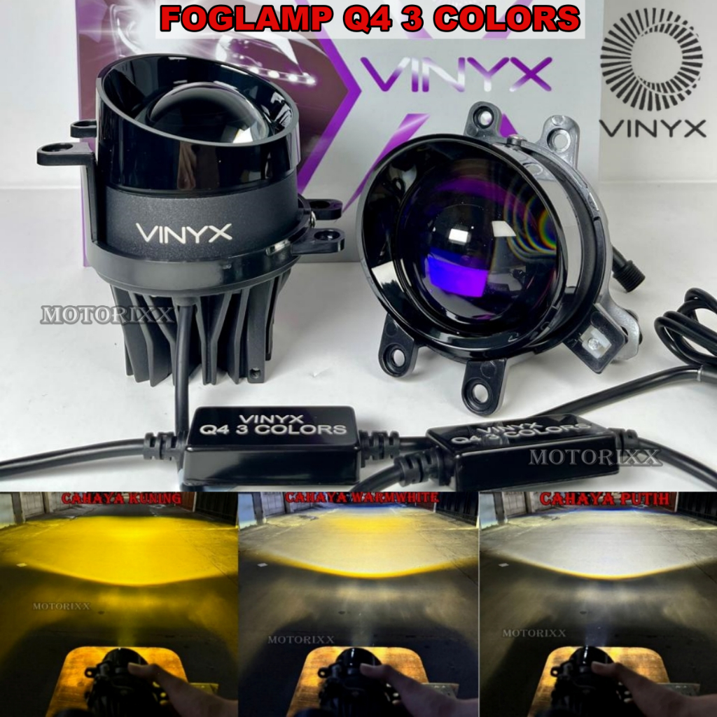 Jual ORIGINAL VINYX FOGLAMP BILED DOUBLE LASER Q4 LASER 3 INCHI LAMPU ...