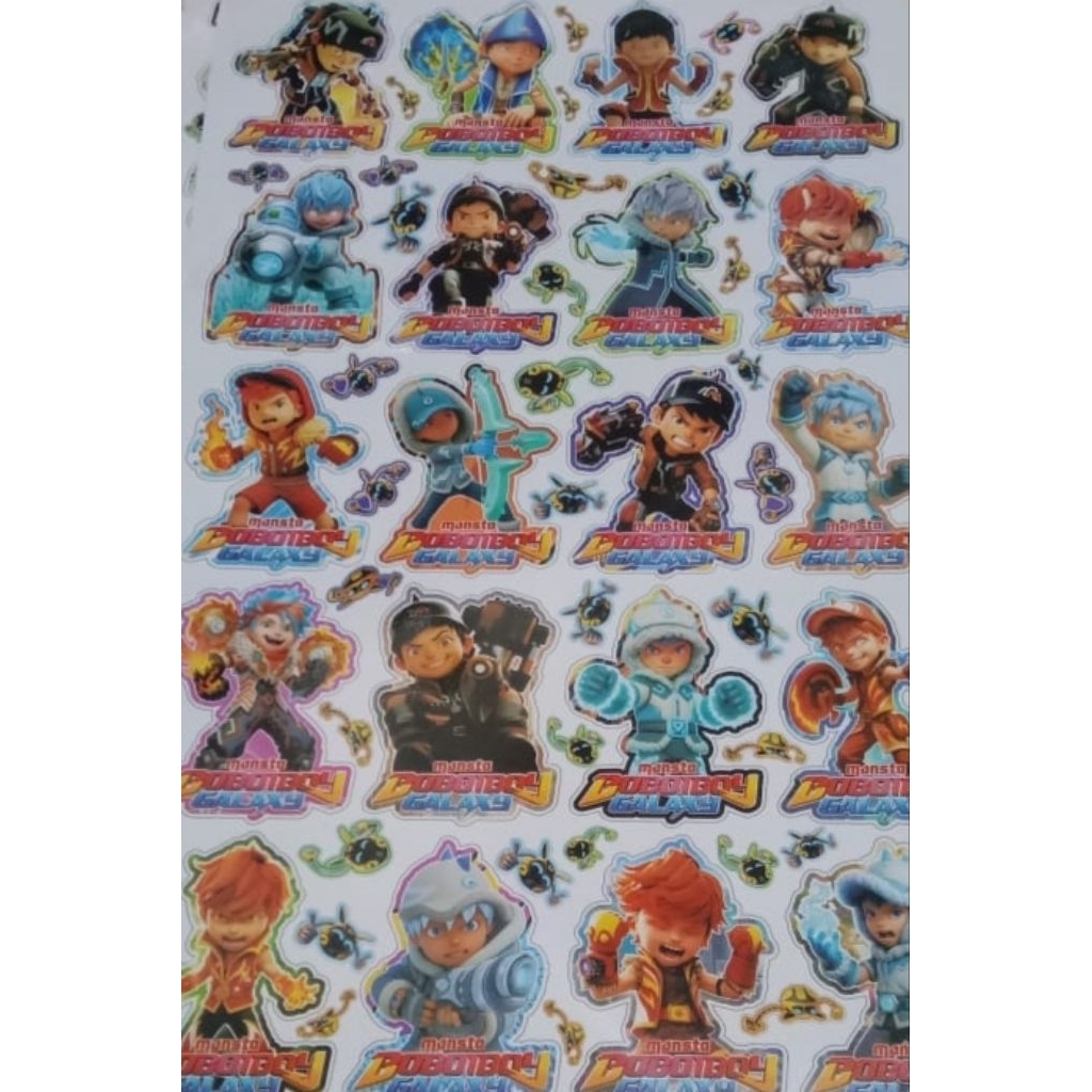 Jual stiker boboiboy/stiker boboiboy galaxy | Shopee Indonesia