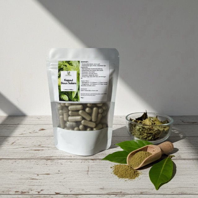 Kapsul Daun Salam Isi 100 Asli Herbal Mengobati Asam Urat Hipertensi