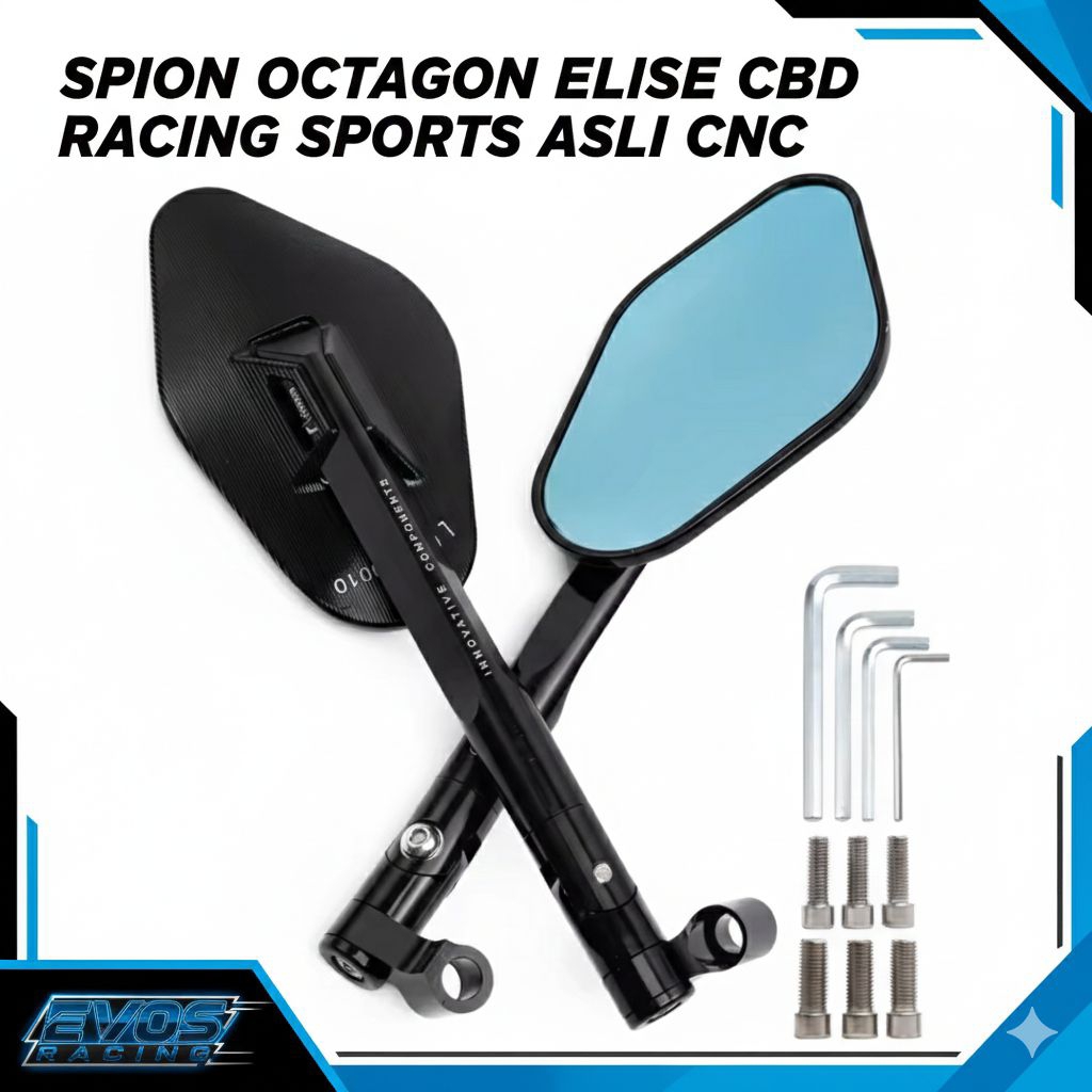 Jual SPION OCTAGON ELISE CNC ASLI CBD RACING SPORTS MODEL SEGI 8 PROPER ...