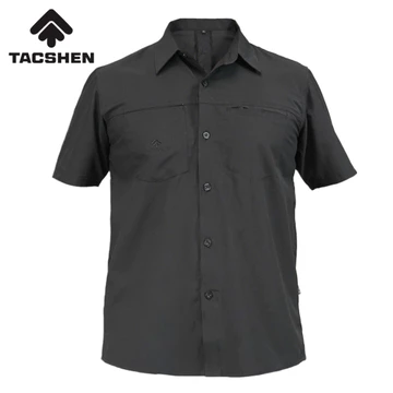 TACSHEN Kemeja Lengan Pendek Pria Tactical TEXAS
