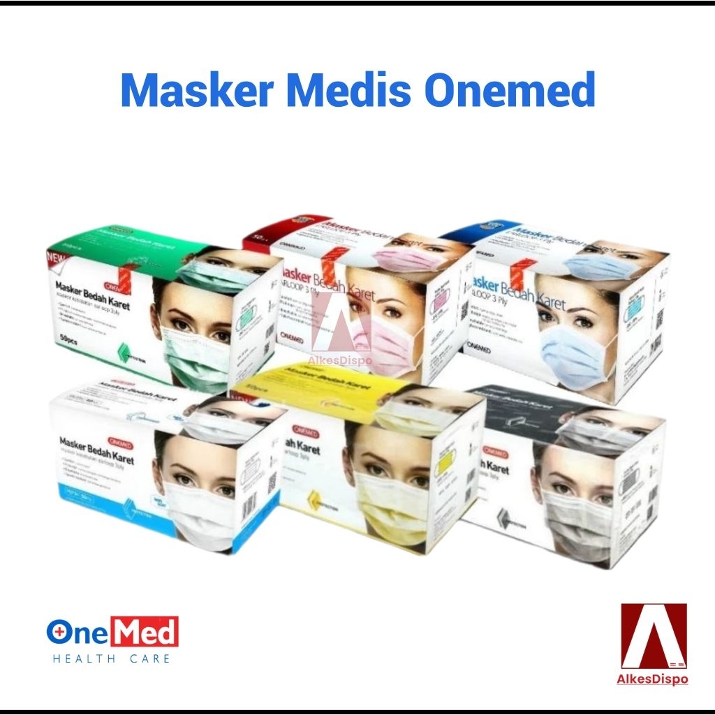 Jual Masker Earloop OneMed Medis 3Ply Masker Cantol Isi 50 Pcs | Shopee ...