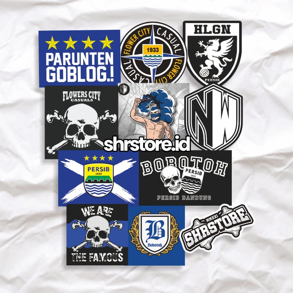 Jual [COD] Sticker Aesthetic Termurah 10 pcs Persib Casuals Ultras ...