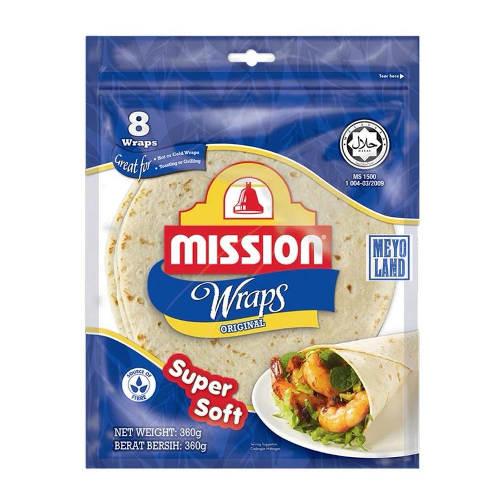 Jual Mission Wraps Original and potato Super Soft Kulit Kebab Roti ...