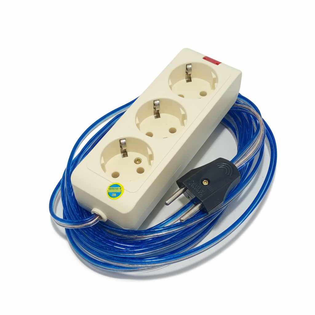 Jual Kabel Olor Stop Kontak 2 Lubang 3 Lubang + Kabel 3 Meter 5 Meter ...