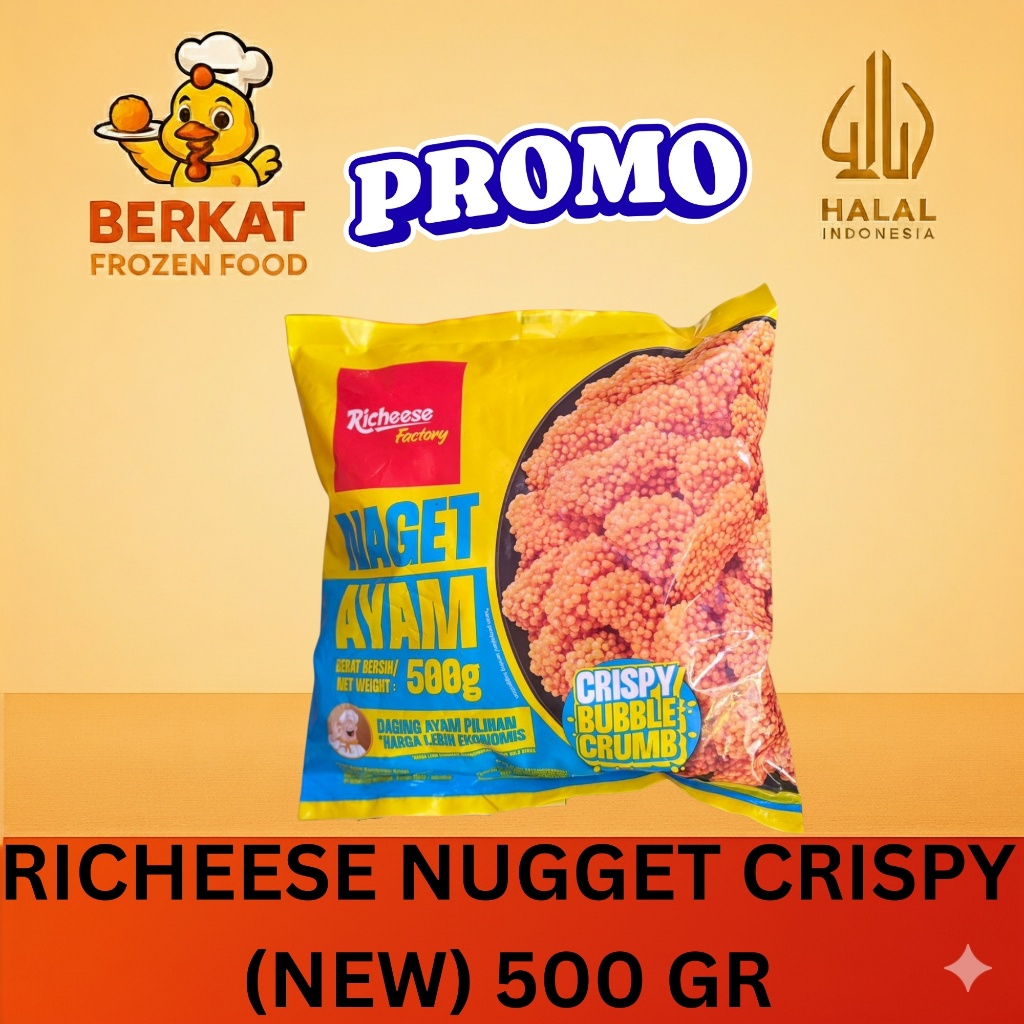 Jual RICHEESE NUGGET CRISPI BARU 500 GR PREMIUM, ENAK DAN HALAL ...