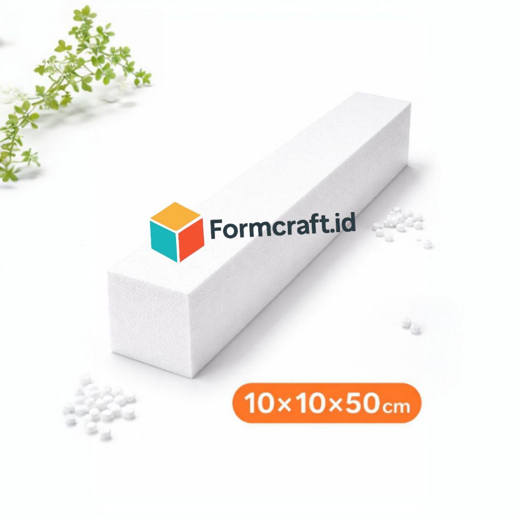 Jual Styrofoam balok ukuran 10x10x50cm gabus persegi panjang | Shopee ...
