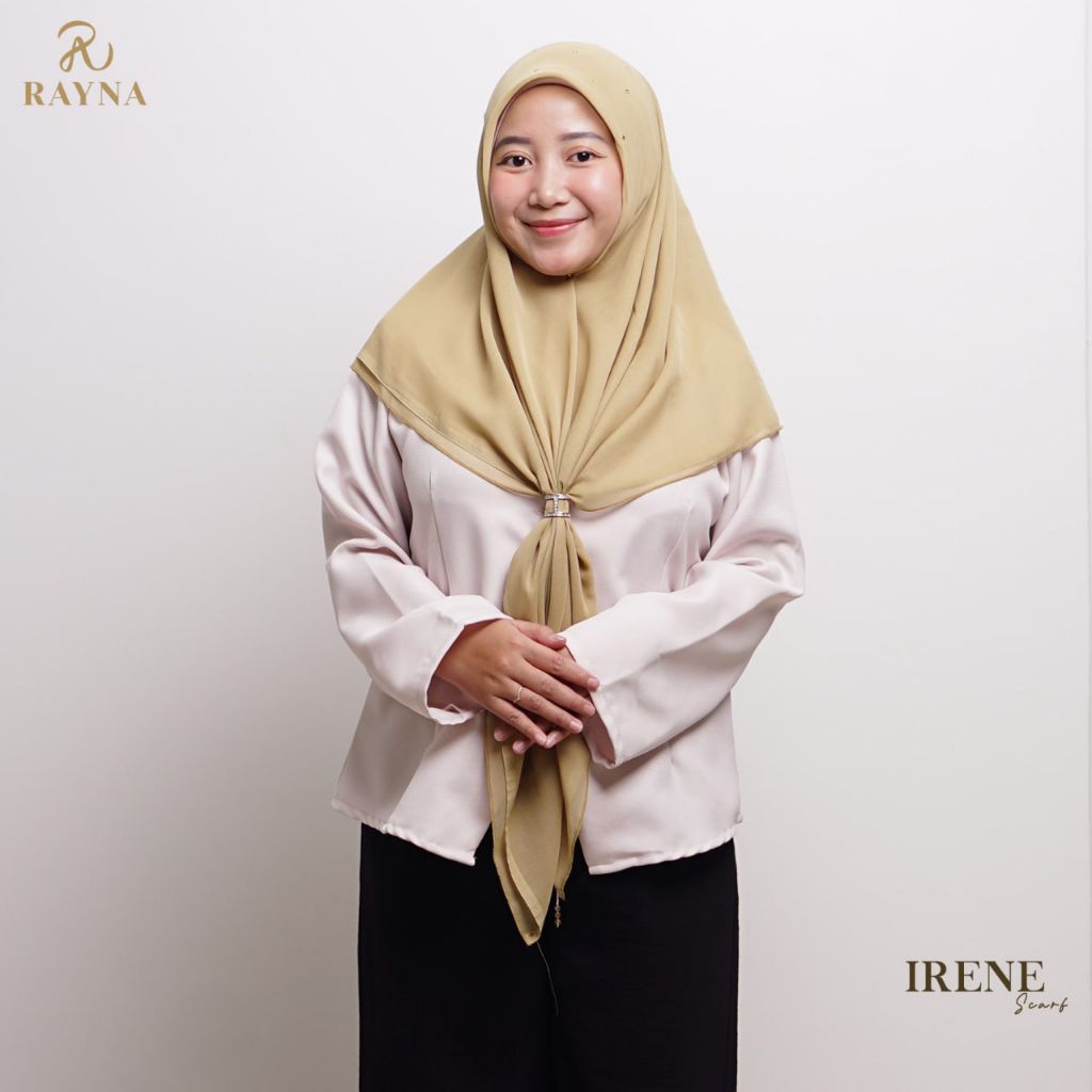RAYNAHIJAB Irene Scarf Paris Japan Premium Bertabur Kristal Hijab Pesta