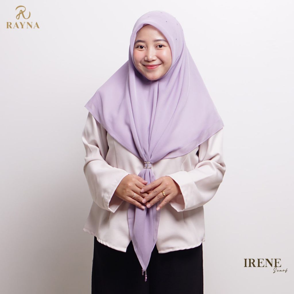 RAYNAHIJAB Irene Scarf Paris Japan Premium Bertabur Kristal Hijab Pesta