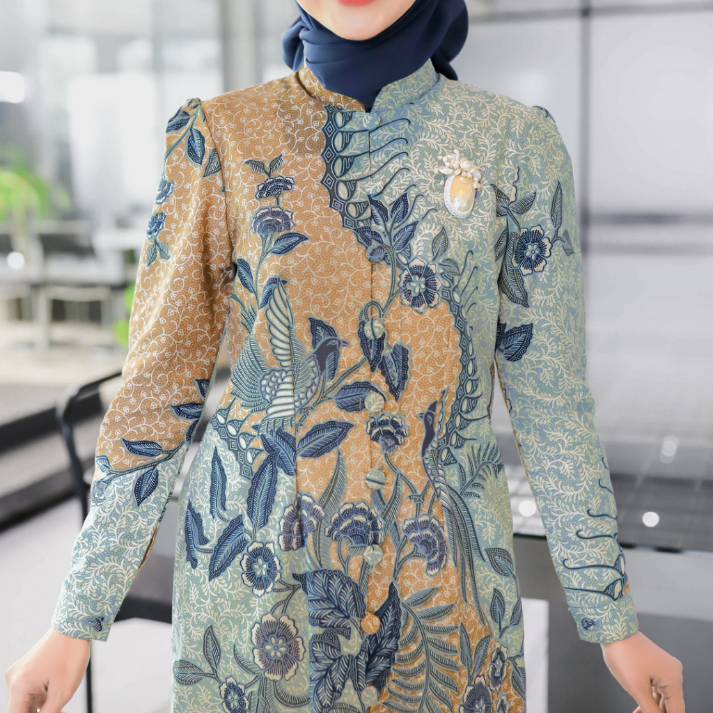 Jual DARYANI Tunik Batik Wanita Modern Batik Kerja Kantor Wanita ...