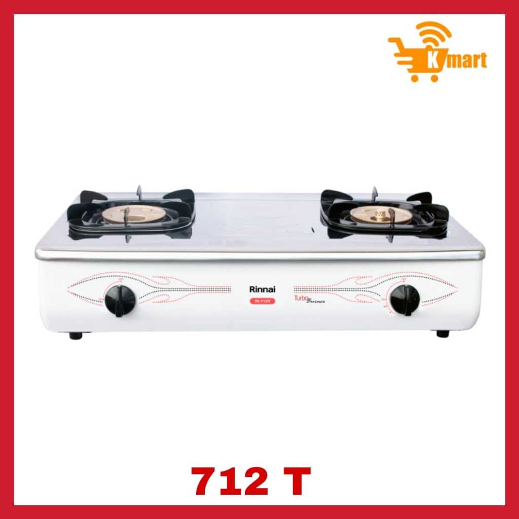 Jual Rinnai RI-712T Kompor Rinnai 2 Tungku Api Turbo / RI 712 T ...