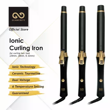 GLAMFINITY Ionic Curling Iron (Catokan Curly Dengan Teknologi Ionic)