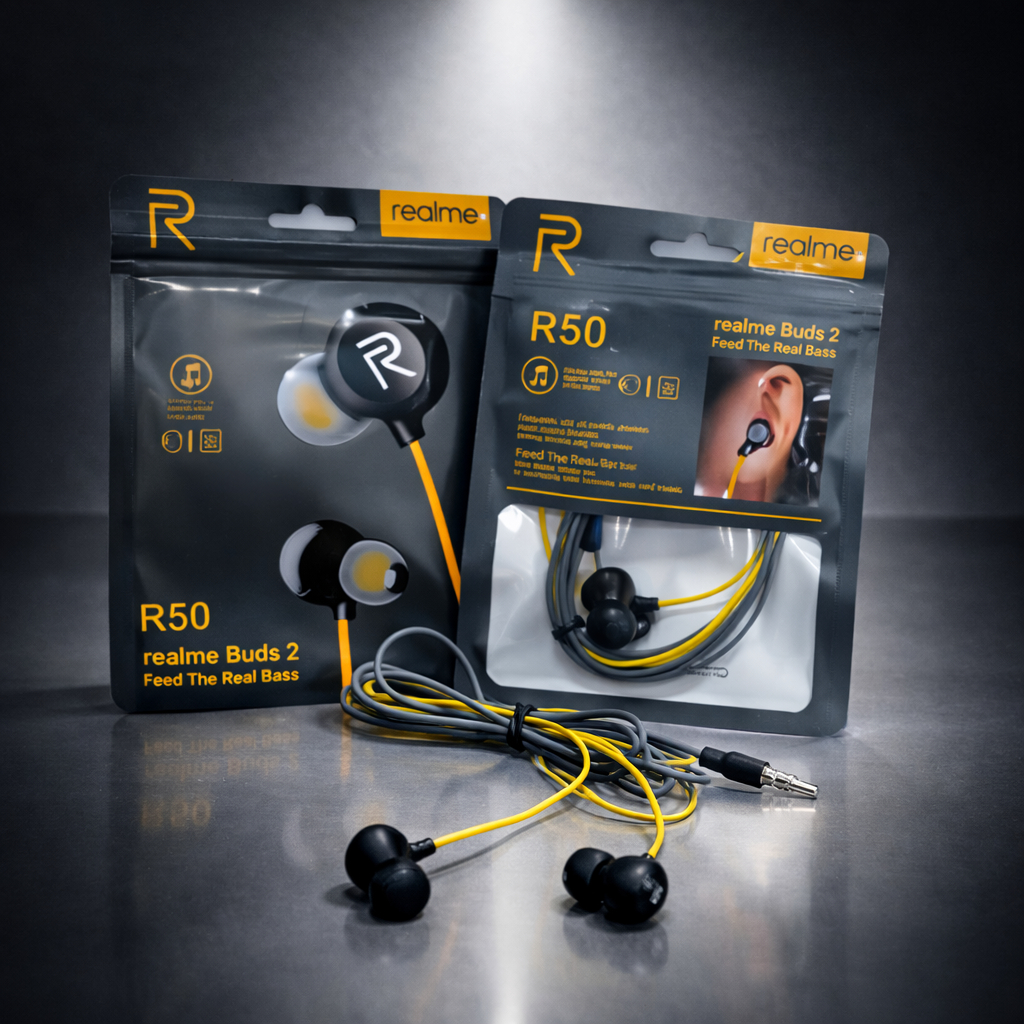 Jual Headset Handsfree Realme R-50 002+ Buds 7 RMA-101 Buds2 RMA-103 ...