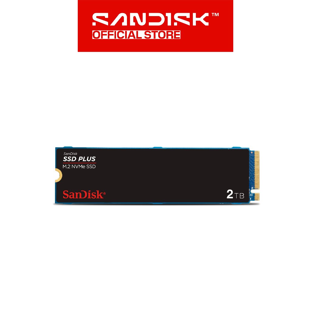 SANDISK SSD Internal PLUS M.2 250GB / 500GB / 1TB / 2TB NVMe PCIe Gen 3.0 (Up to 2400 / 3200MB/s) (4)