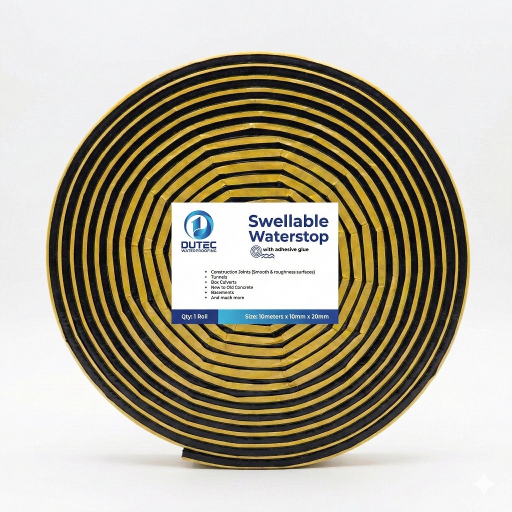 Jual DUTEC Swellable Waterstop 10mm*20mm*10m warna hitam | Shopee Indonesia
