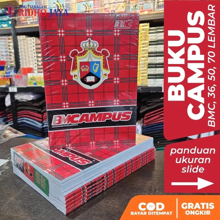 Buku Tulis Campus Boxy 50 Lembar 10 Pcs