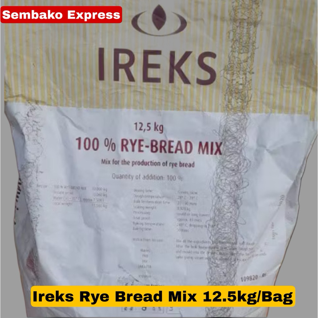 Jual IREKS Rye Bread Mix 100% 12.5kg | Tepung Roti Gandum Hitam Asli ...