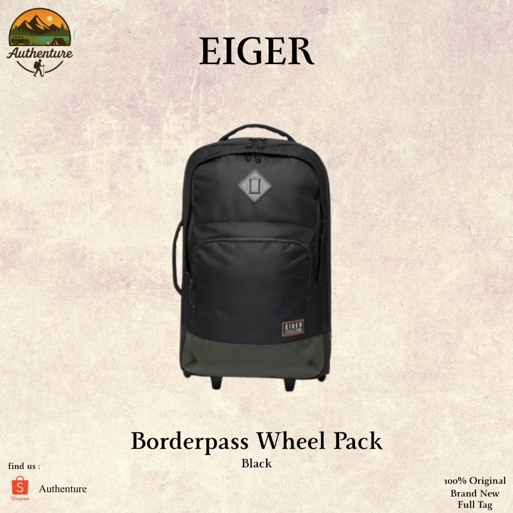 Jual koper Trolly Backpack Border pass WheelPack - Original ElGER ...