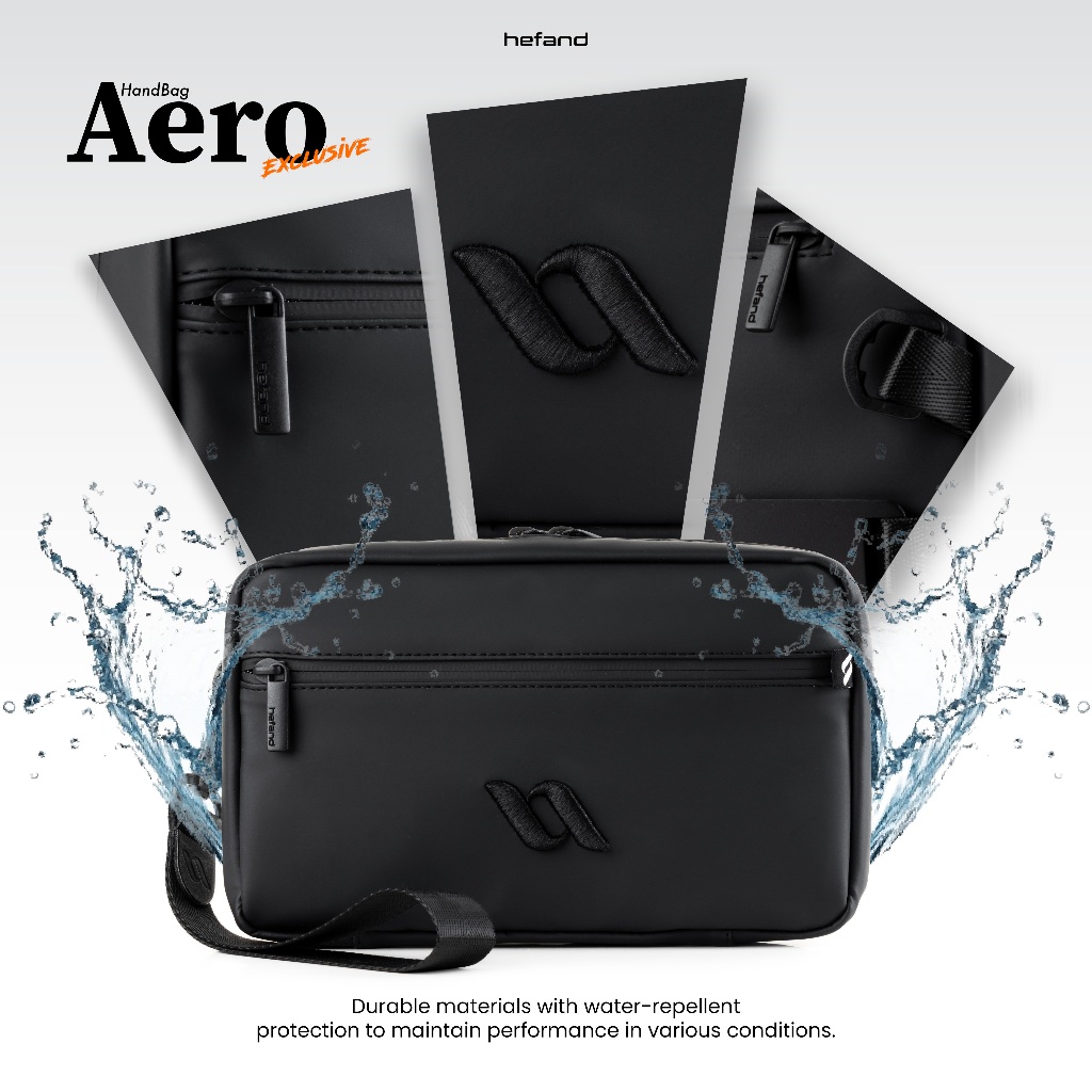 Hefand - Handbag Pria Aero + Paperbag Clutch Bag Slingbag Multifungsi Tas Tangan - foto 2