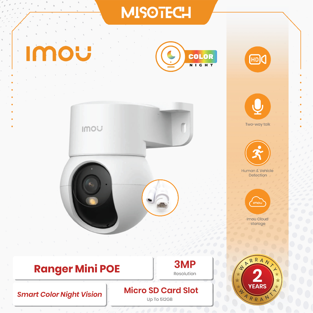 Jual Imou Ranger Mini PoE IPC-PS2MP-3R1 3MP 2K IP Camera CCTV Pan-Tilt ...